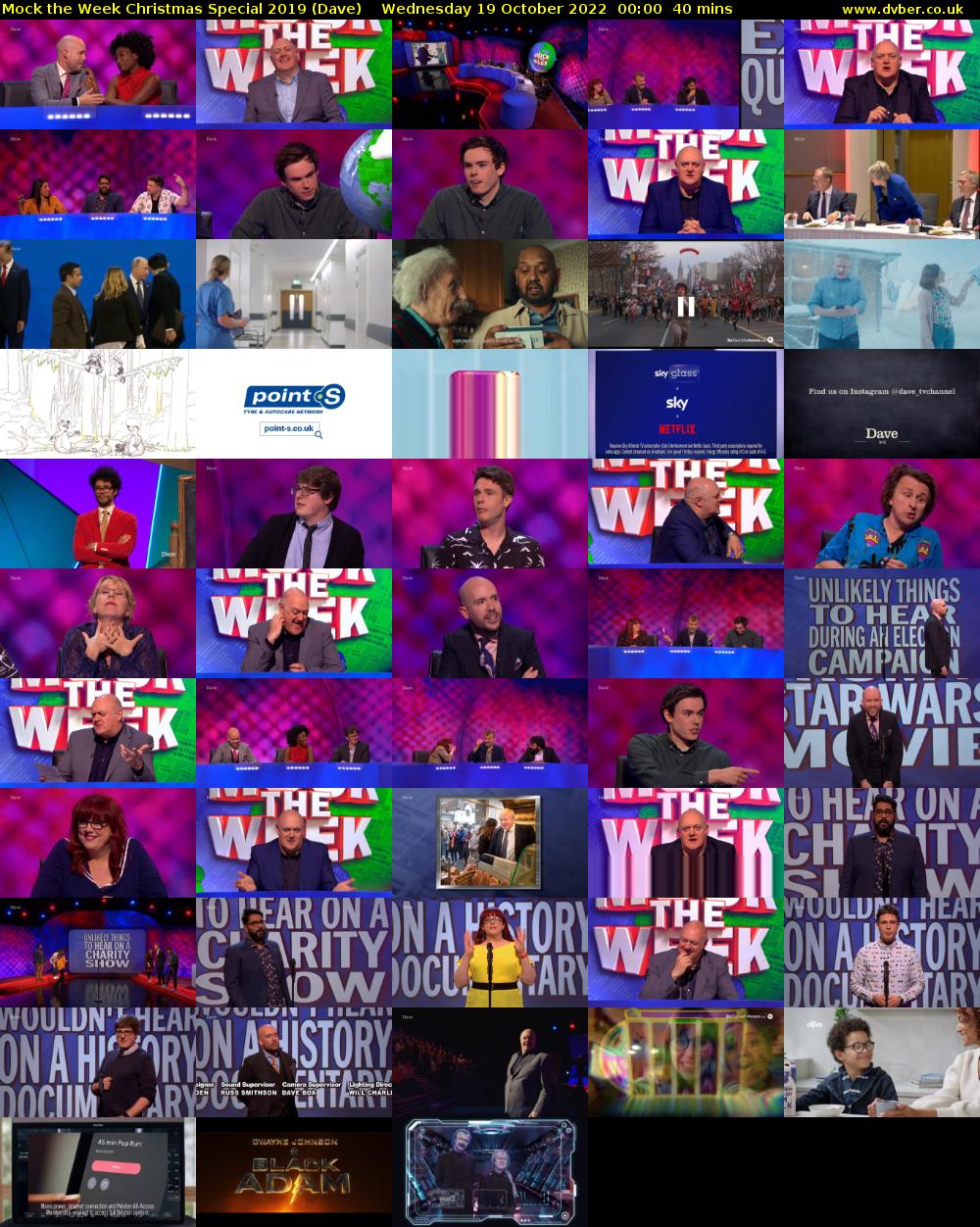 Mock the Week Christmas Special 2019 (Dave) Wednesday 19 October 2022 00:00 - 00:40