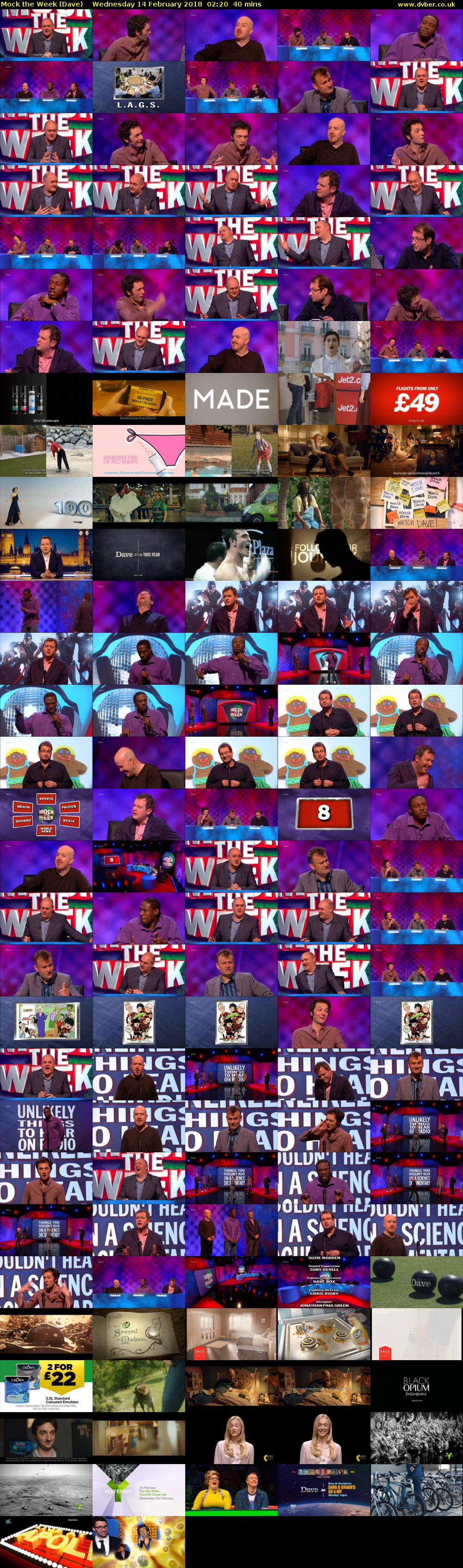 Mock the Week (Dave) Wednesday 14 February 2018 02:20 - 03:00