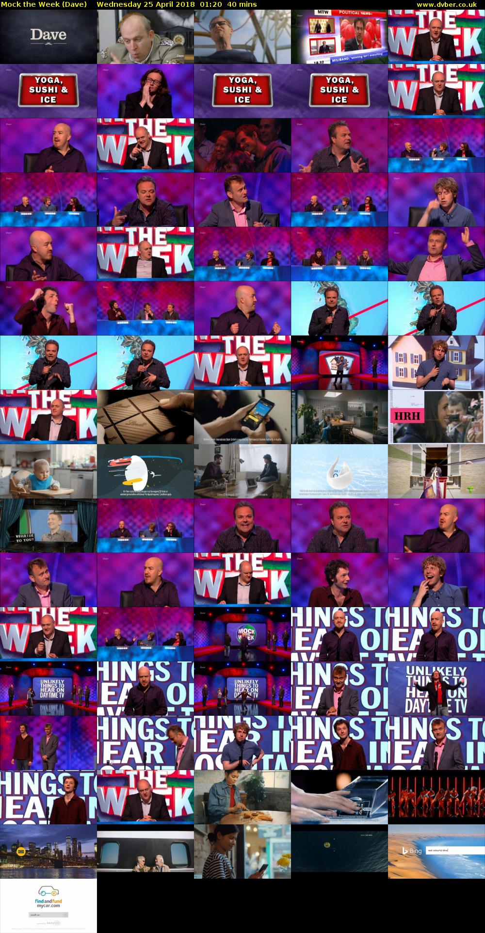 Mock the Week (Dave) Wednesday 25 April 2018 01:20 - 02:00
