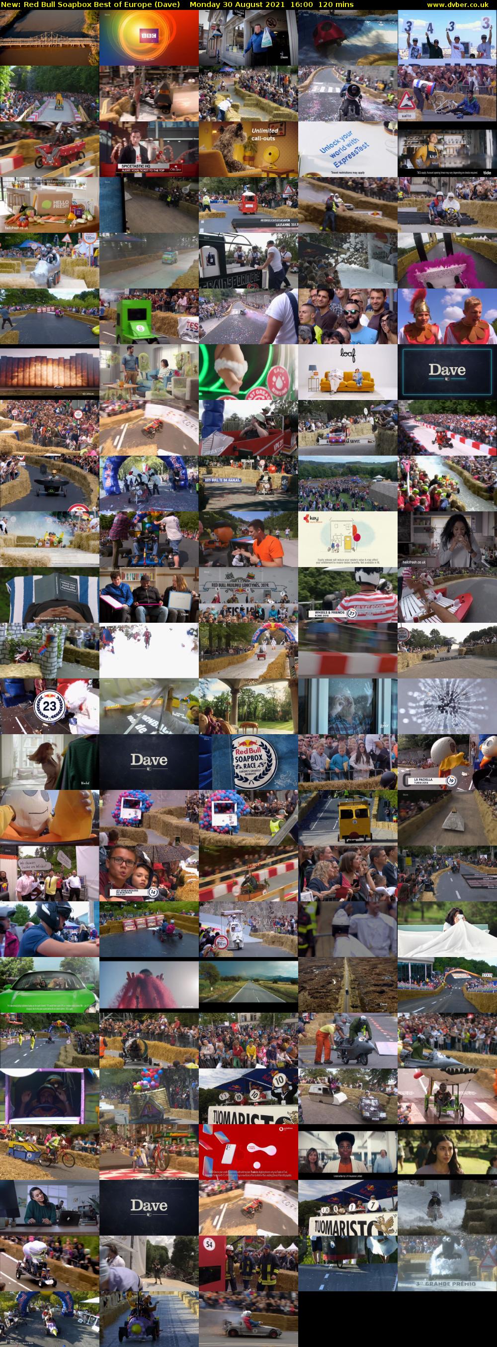 Red Bull Soapbox Best of Europe (Dave) Monday 30 August 2021 17:00 - 19:00