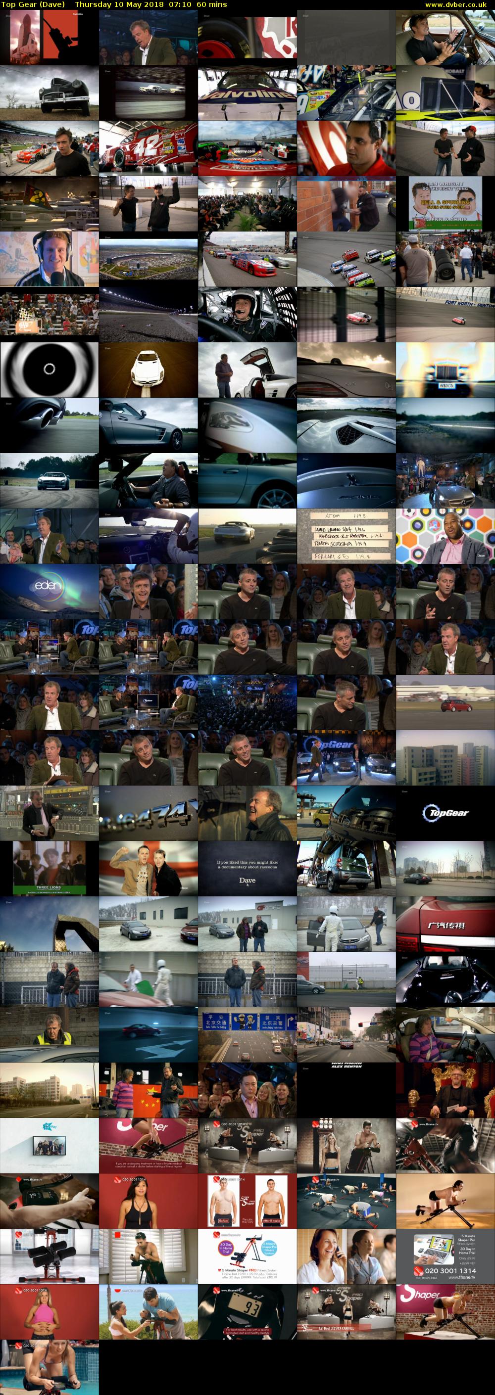 Top Gear (Dave) Thursday 10 May 2018 07:10 - 08:10