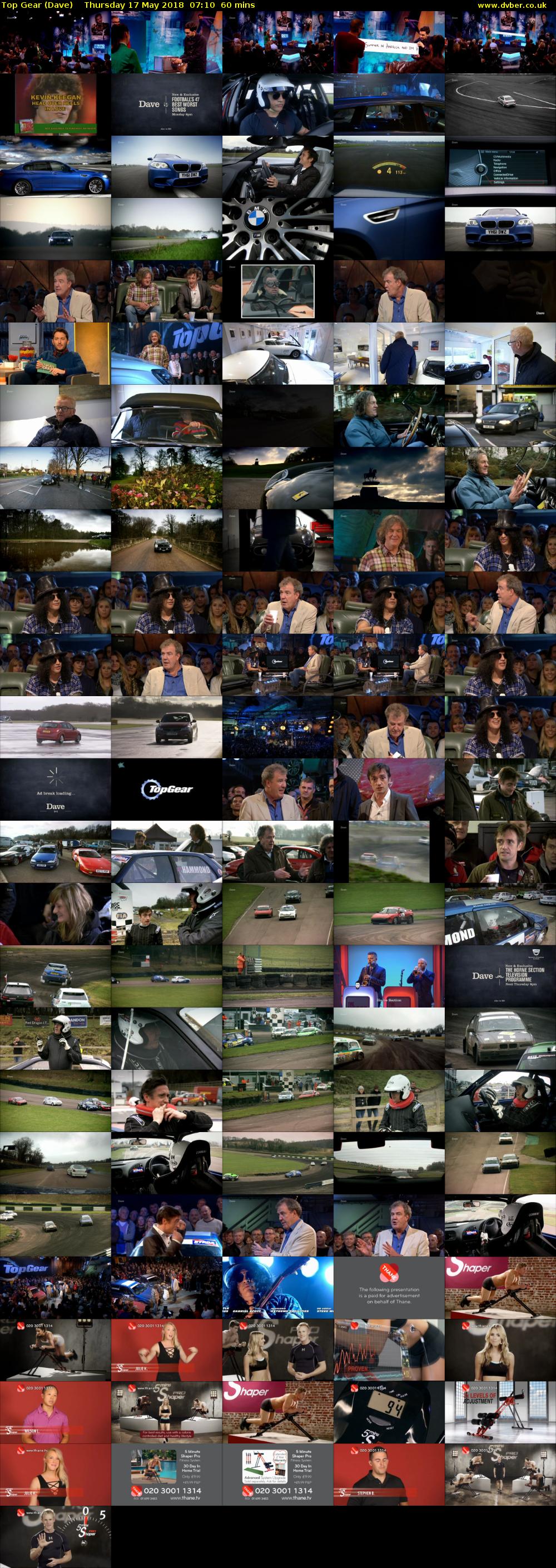 Top Gear (Dave) Thursday 17 May 2018 07:10 - 08:10