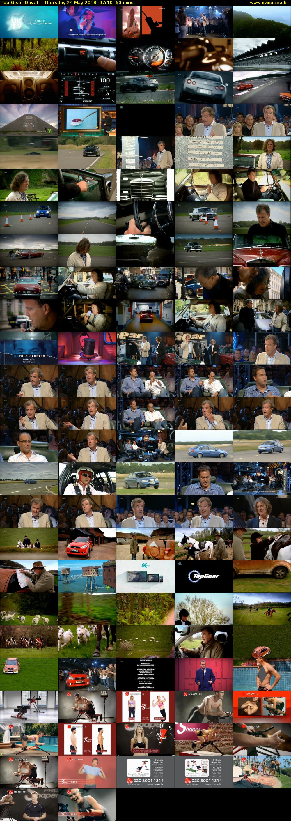 Top Gear (Dave) Thursday 24 May 2018 07:10 - 08:10
