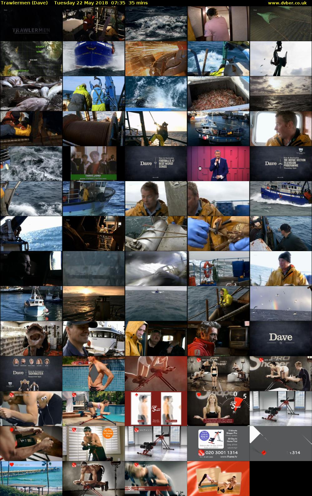 Trawlermen (Dave) Tuesday 22 May 2018 07:35 - 08:10