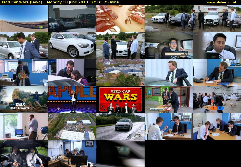 Used Car Wars (Dave) Monday 18 June 2018 07:10 - 07:35