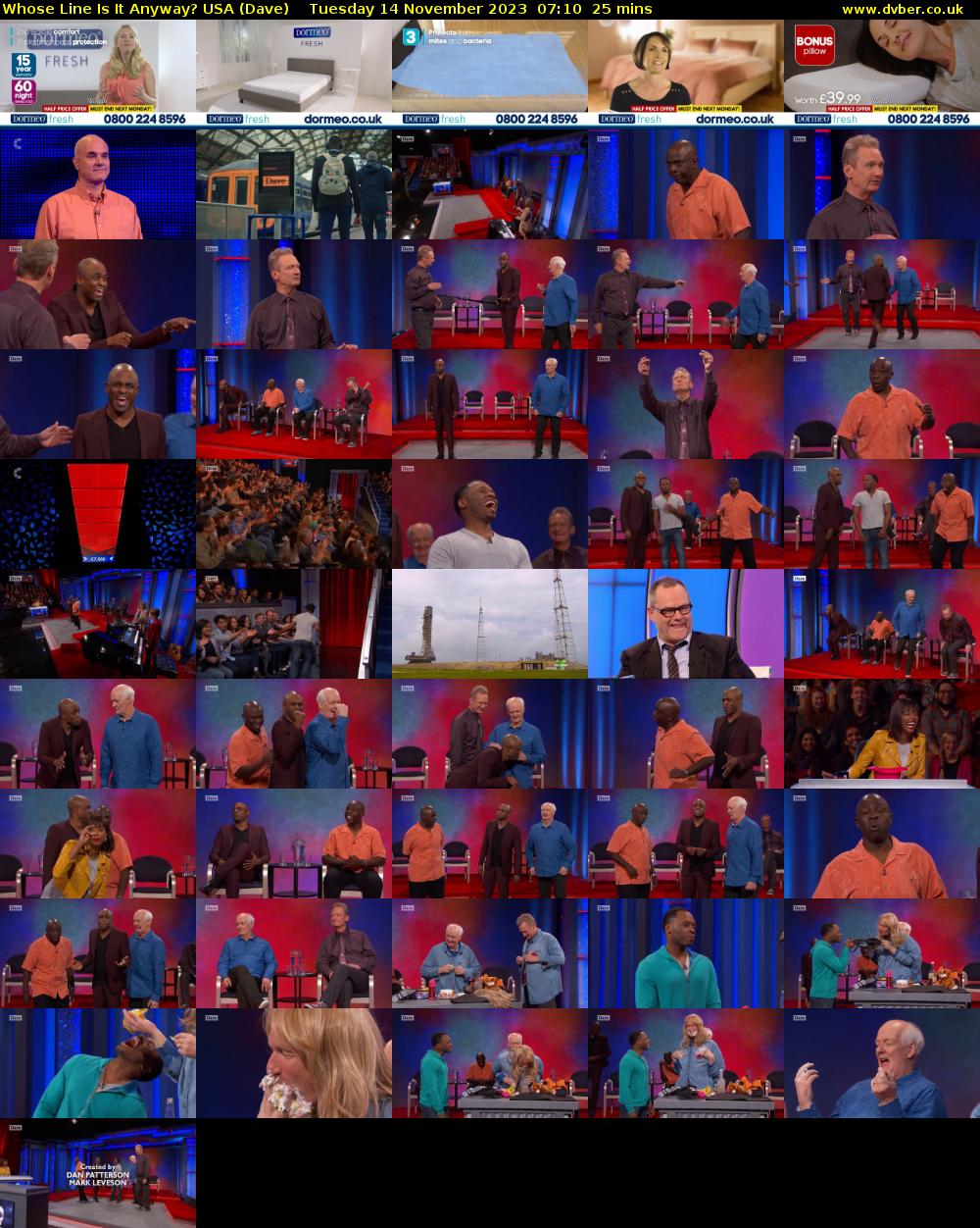 Whose Line Is It Anyway? USA (Dave) Tuesday 14 November 2023 07:10 - 07:35