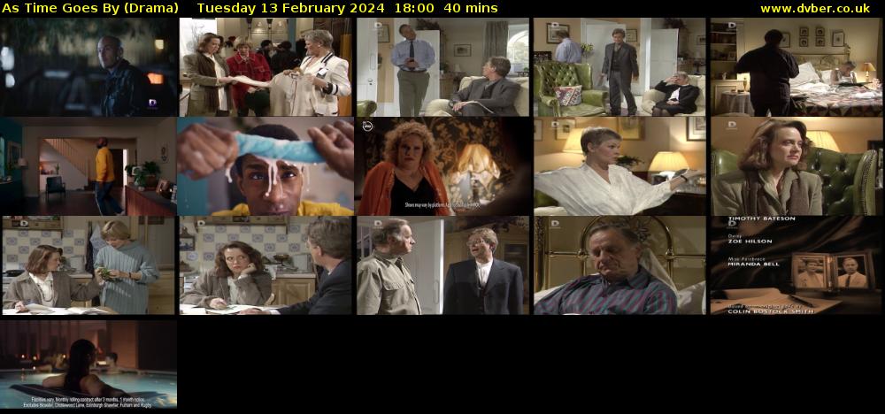 As Time Goes By (Drama) Tuesday 13 February 2024 18:00 - 18:40