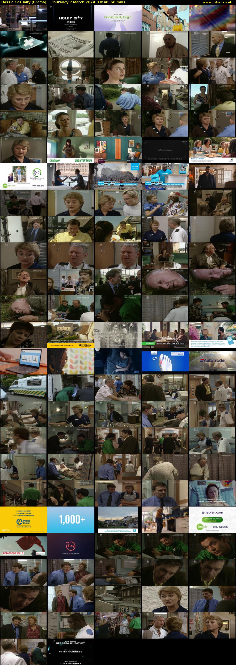 Classic Casualty (Drama) Thursday 7 March 2024 10:40 - 11:40