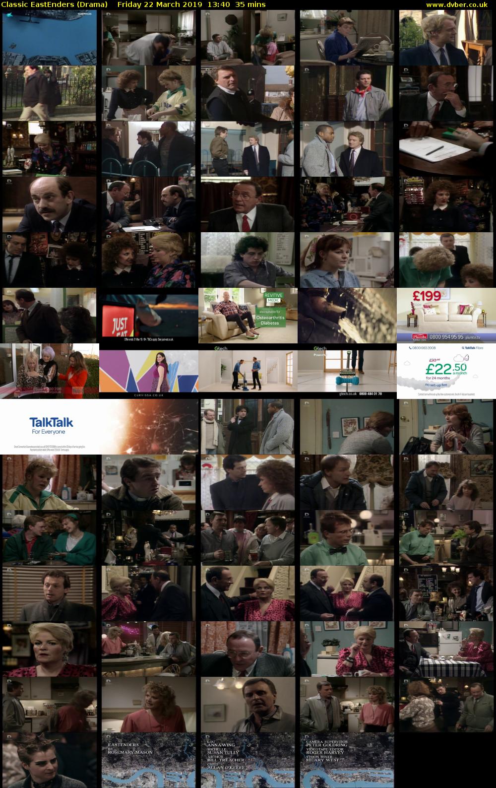 Classic EastEnders (Drama) Friday 22 March 2019 13:40 - 14:15