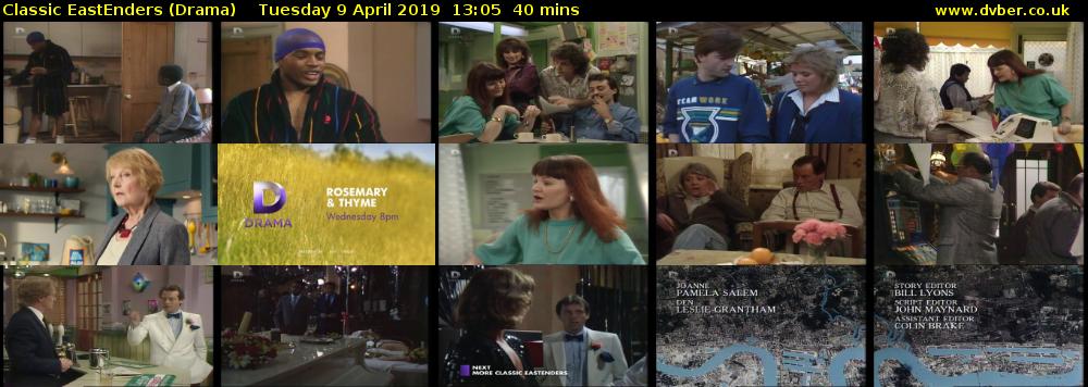 Classic EastEnders (Drama) Tuesday 9 April 2019 13:05 - 13:45