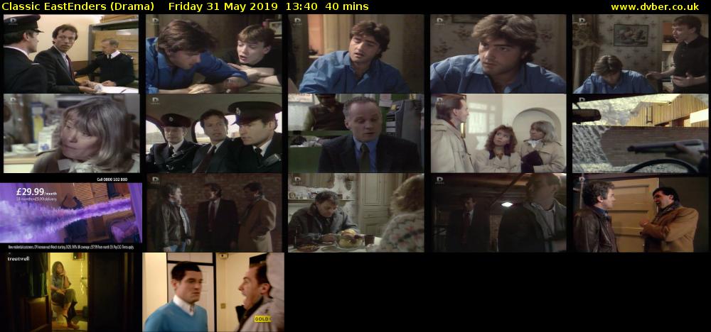 Classic EastEnders (Drama) Friday 31 May 2019 13:40 - 14:20