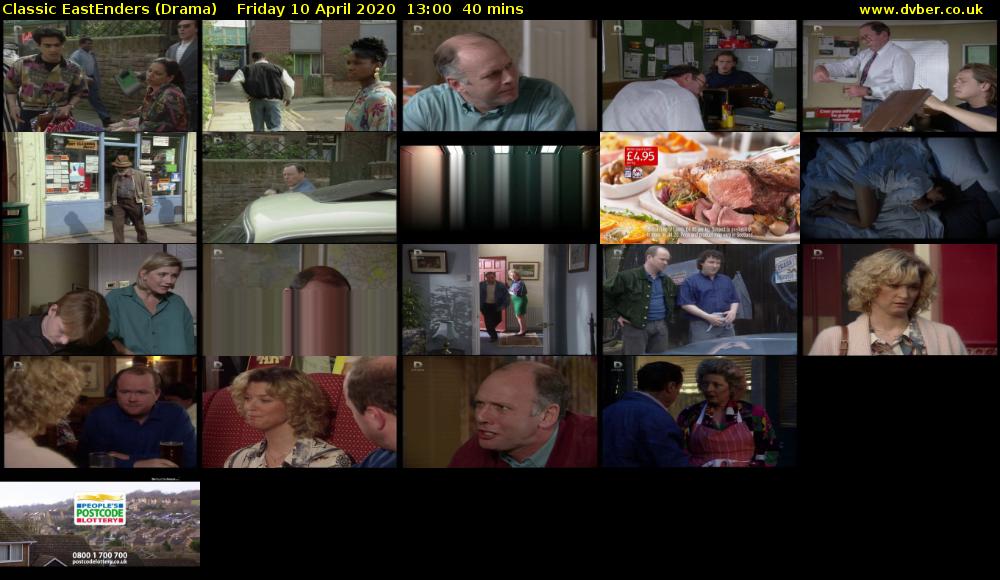 Classic EastEnders (Drama) Friday 10 April 2020 13:00 - 13:40