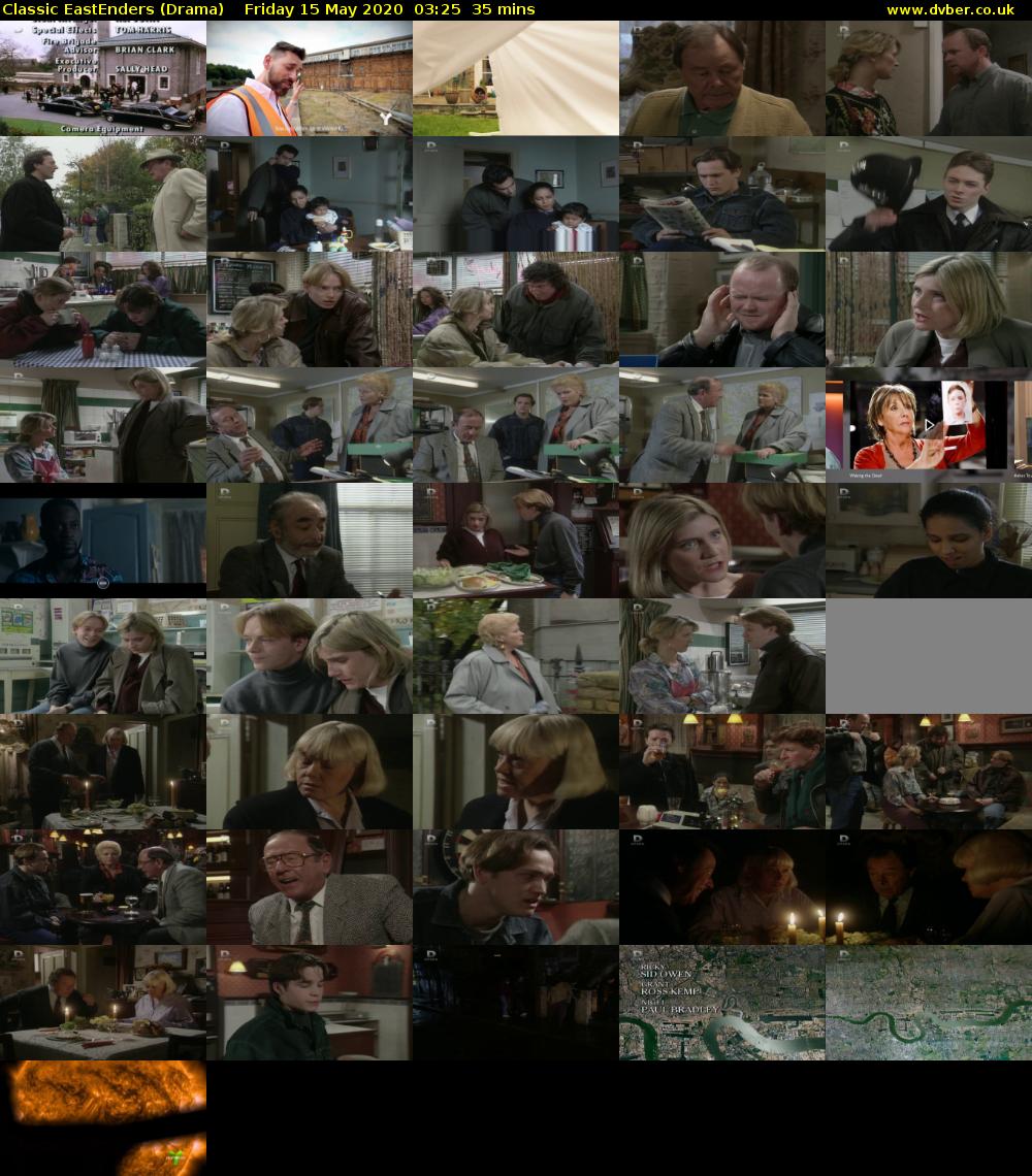 Classic EastEnders (Drama) Friday 15 May 2020 03:25 - 04:00