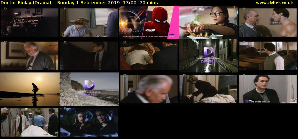 Doctor Finlay (Drama) Sunday 1 September 2019 13:00 - 14:10