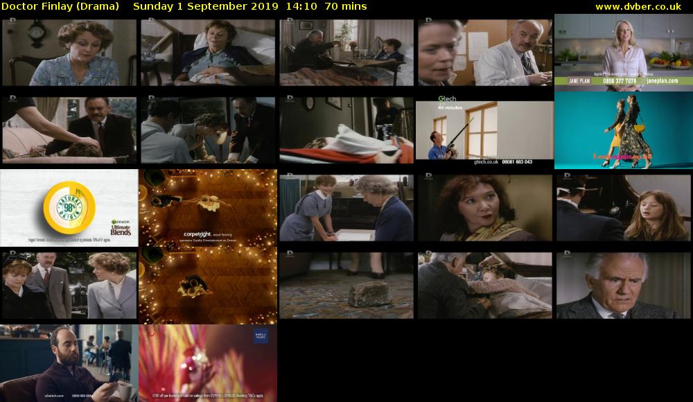 Doctor Finlay (Drama) Sunday 1 September 2019 14:10 - 15:20