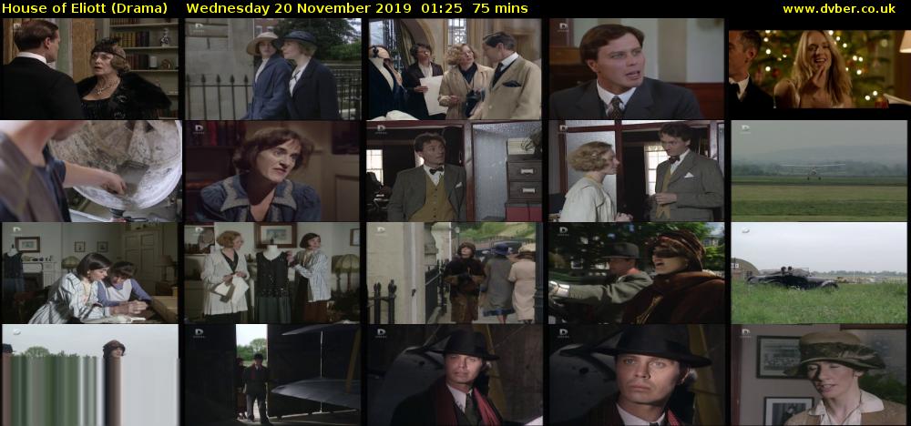 House of Eliott (Drama) Wednesday 20 November 2019 01:25 - 02:40