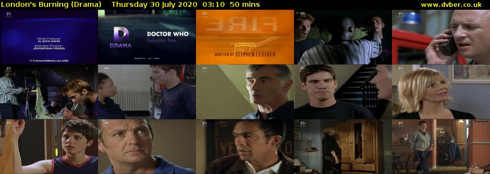 London's Burning (Drama) Thursday 30 July 2020 03:10 - 04:00