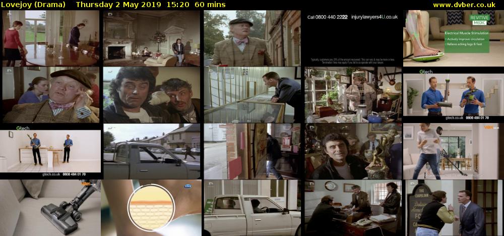Lovejoy (Drama) Thursday 2 May 2019 15:20 - 16:20