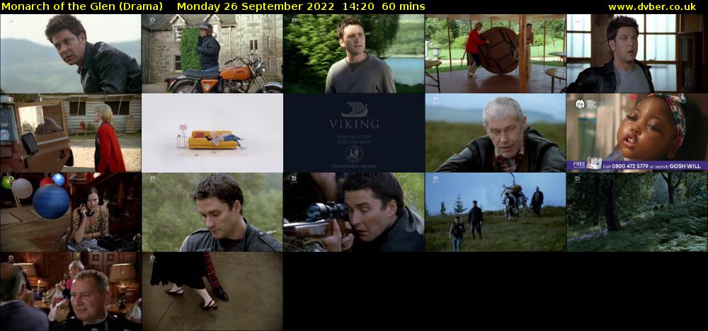 Monarch of the Glen (Drama) Monday 26 September 2022 14:20 - 15:20