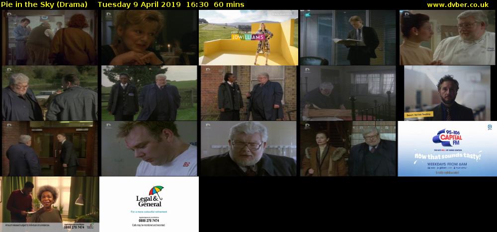 Pie in the Sky (Drama) Tuesday 9 April 2019 16:30 - 17:30