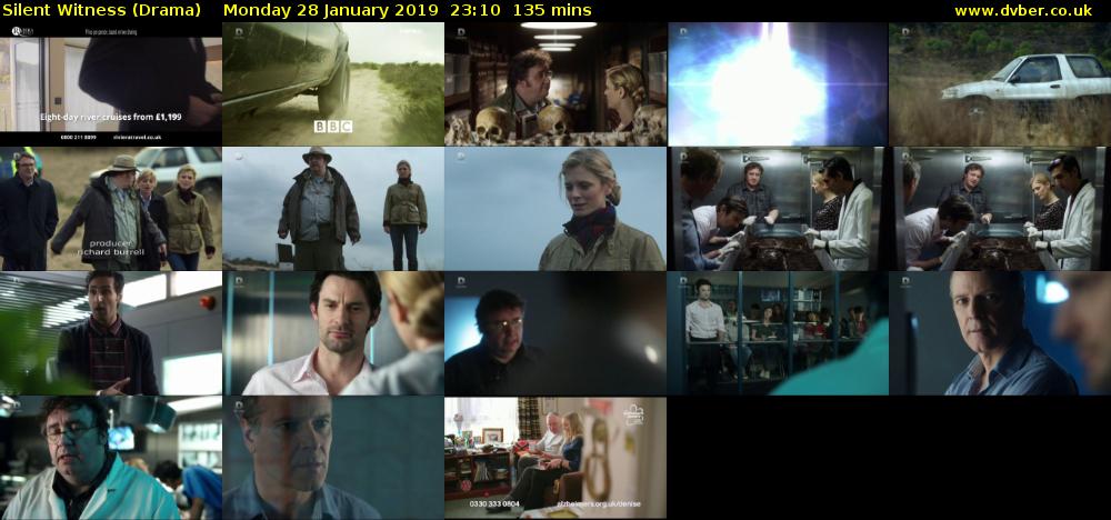 Silent Witness (Drama) Monday 28 January 2019 23:10 - 01:25