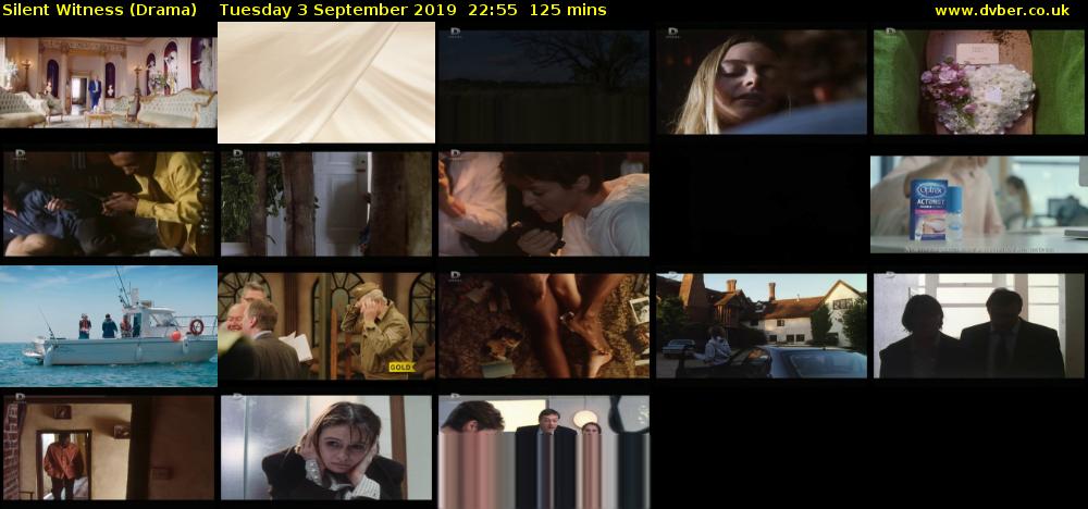 Silent Witness (Drama) Tuesday 3 September 2019 22:55 - 01:00