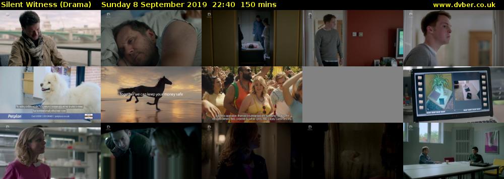 Silent Witness (Drama) Sunday 8 September 2019 22:40 - 01:10