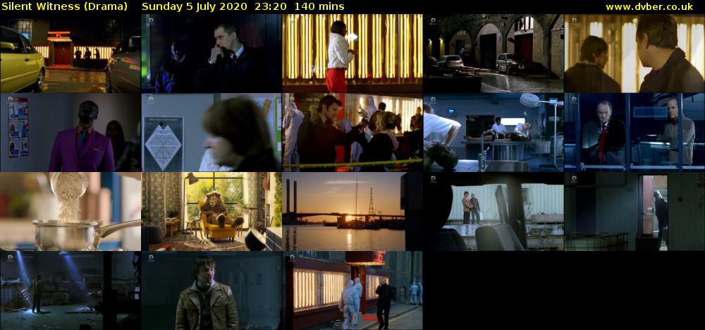 Silent Witness (Drama) Sunday 5 July 2020 23:20 - 01:40