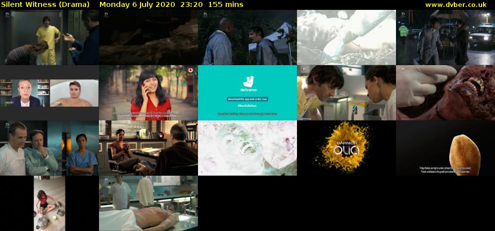 Silent Witness (Drama) Monday 6 July 2020 23:20 - 01:55