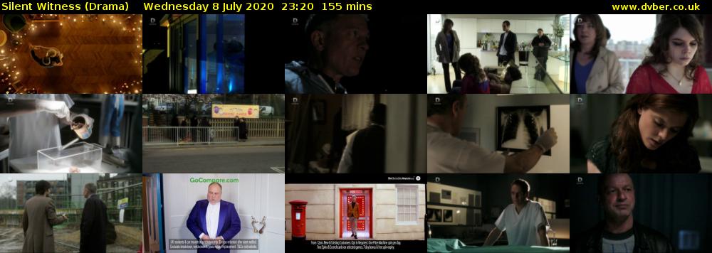 Silent Witness (Drama) Wednesday 8 July 2020 23:20 - 01:55