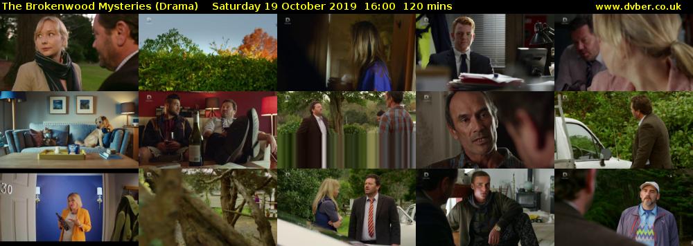 The Brokenwood Mysteries (Drama) Saturday 19 October 2019 16:00 - 18:00