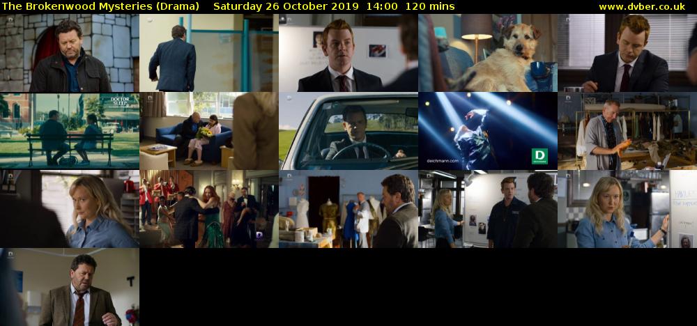 The Brokenwood Mysteries (Drama) Saturday 26 October 2019 14:00 - 16:00