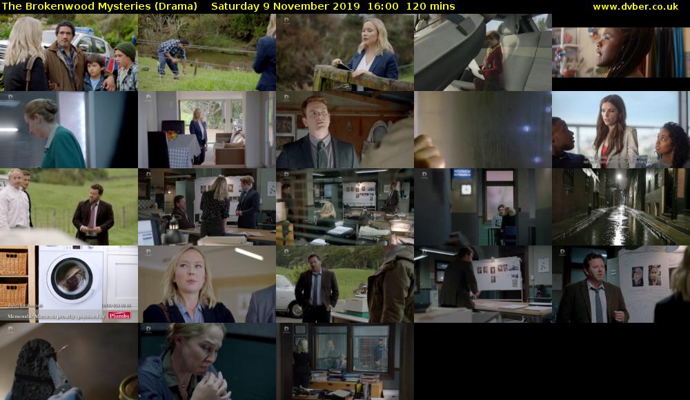 The Brokenwood Mysteries (Drama) Saturday 9 November 2019 16:00 - 18:00