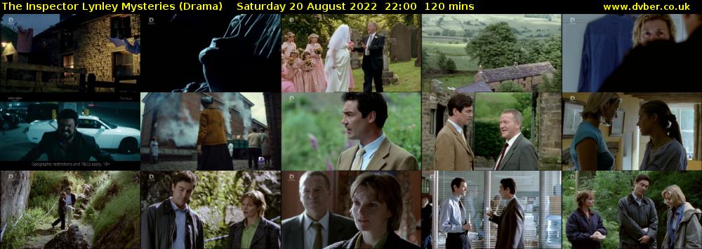 The Inspector Lynley Mysteries (Drama) Saturday 20 August 2022 22:00 - 00:00
