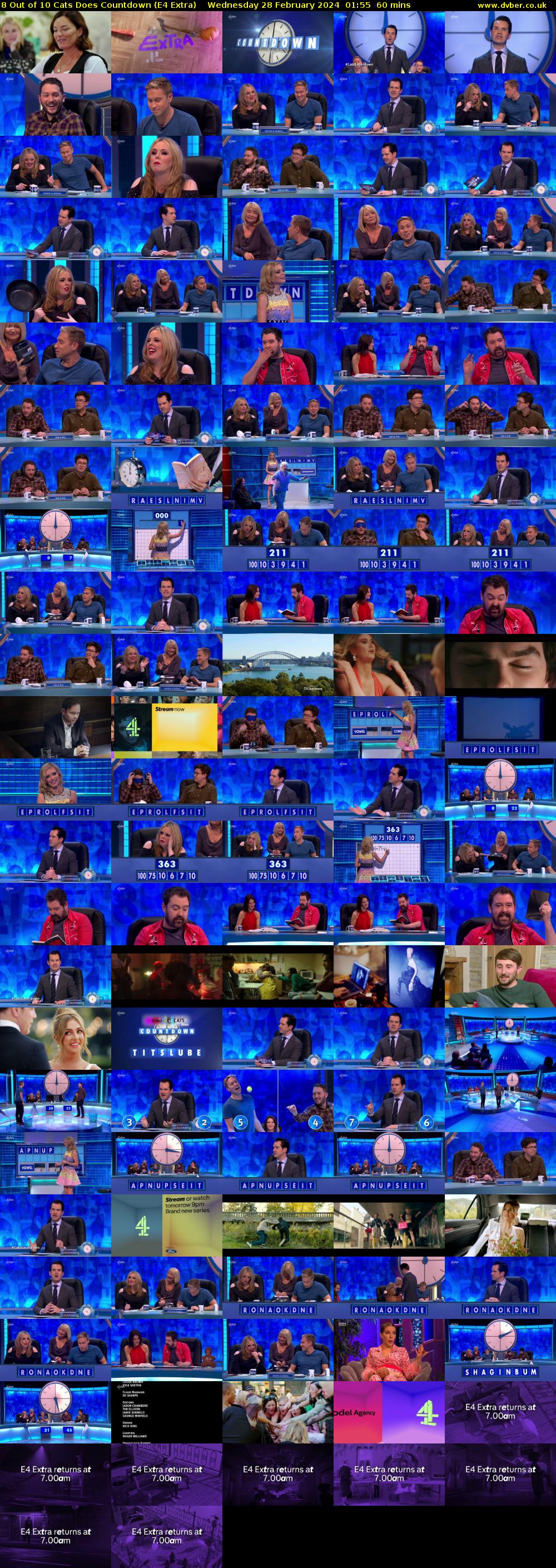 8 Out of 10 Cats Does Countdown (E4 Extra) Wednesday 28 February 2024 01:55 - 02:55
