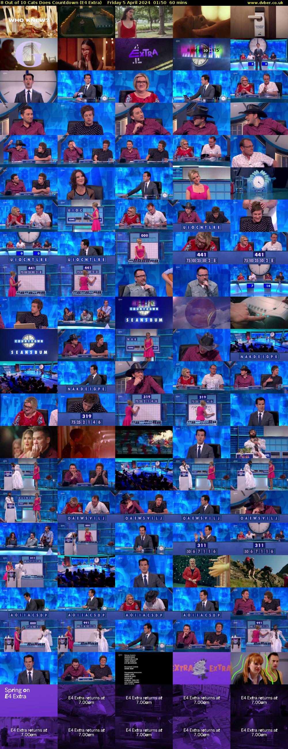 8 Out of 10 Cats Does Countdown (E4 Extra) Friday 5 April 2024 01:50 - 02:50