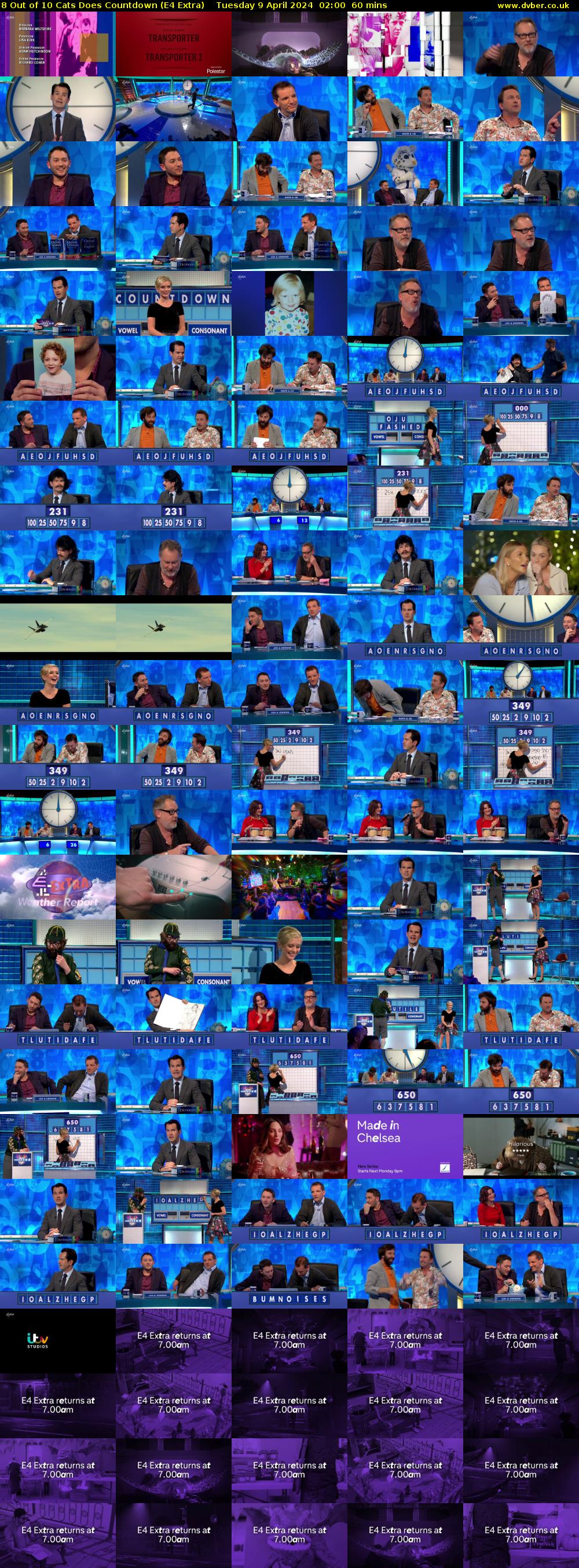 8 Out of 10 Cats Does Countdown (E4 Extra) Tuesday 9 April 2024 02:00 - 03:00