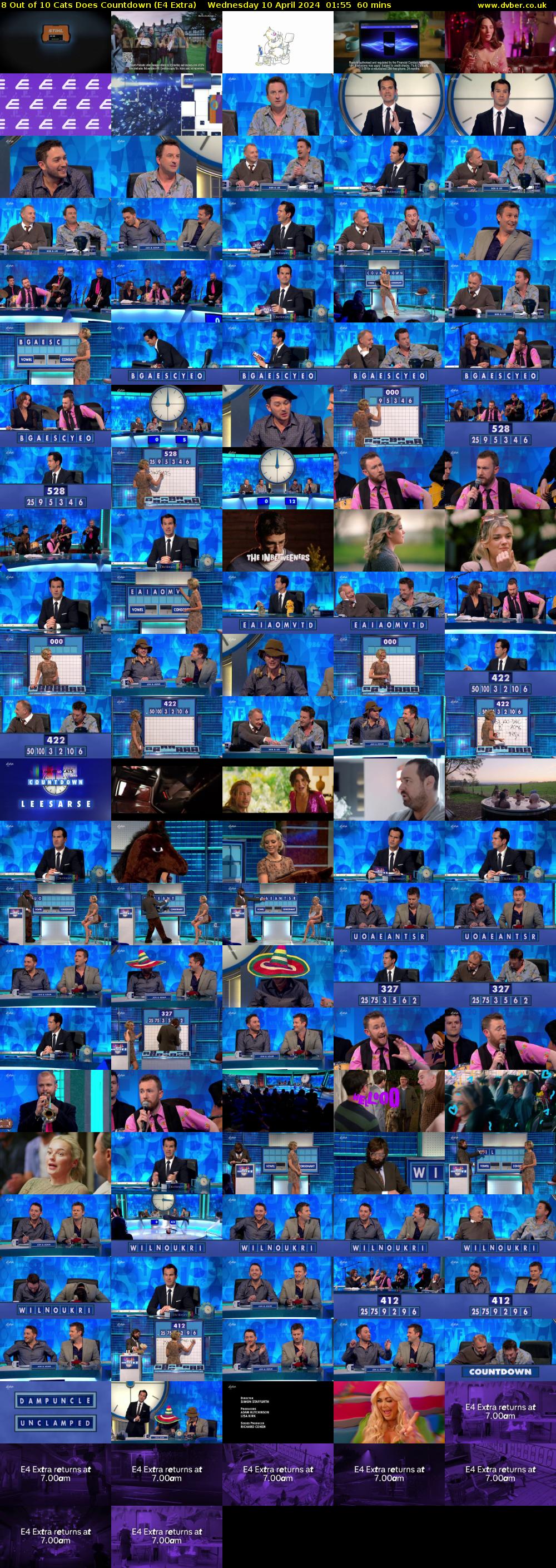 8 Out of 10 Cats Does Countdown (E4 Extra) Wednesday 10 April 2024 01:55 - 02:55