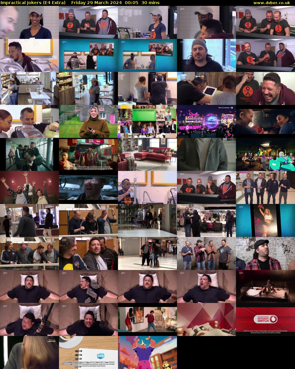 Impractical Jokers (E4 Extra) Friday 29 March 2024 00:05 - 00:35