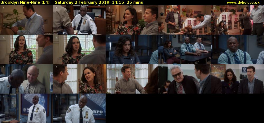 Brooklyn Nine-Nine (E4) Saturday 2 February 2019 14:15 - 14:40
