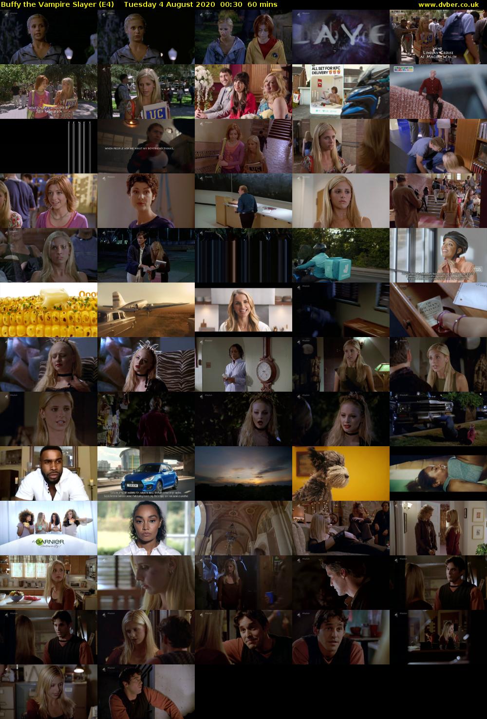 Buffy the Vampire Slayer (E4) Tuesday 4 August 2020 00:30 - 01:30