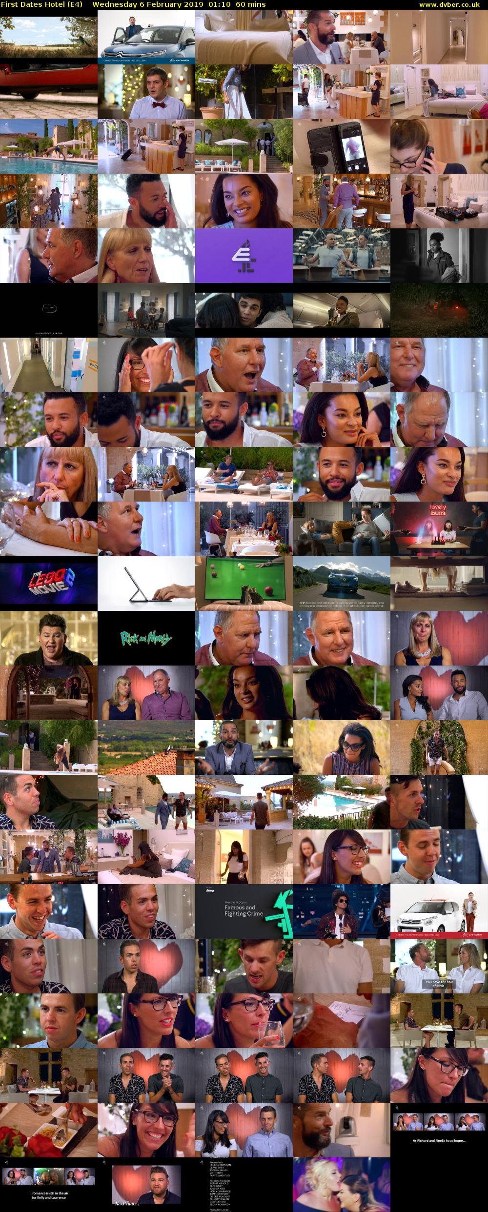 First Dates Hotel (E4) Wednesday 6 February 2019 01:10 - 02:10