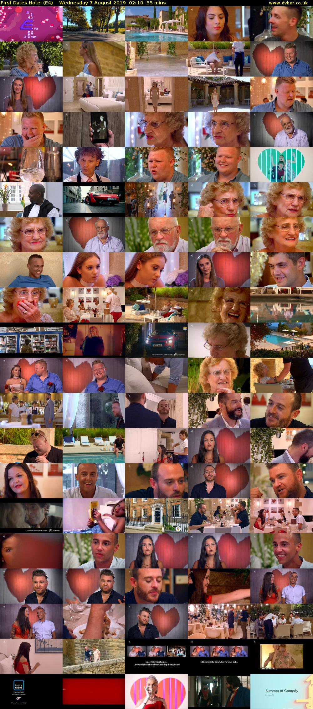 First Dates Hotel (E4) Wednesday 7 August 2019 02:10 - 03:05