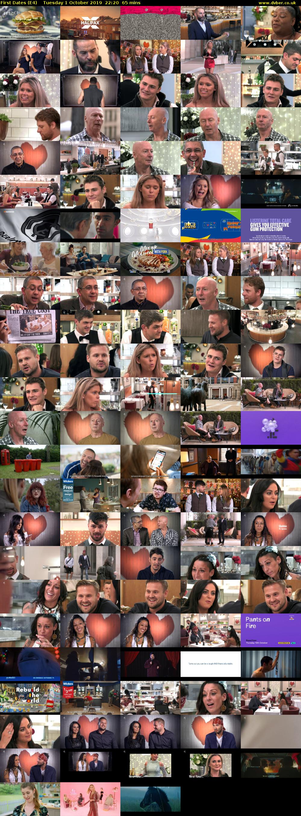 First Dates (E4) Tuesday 1 October 2019 22:20 - 23:25