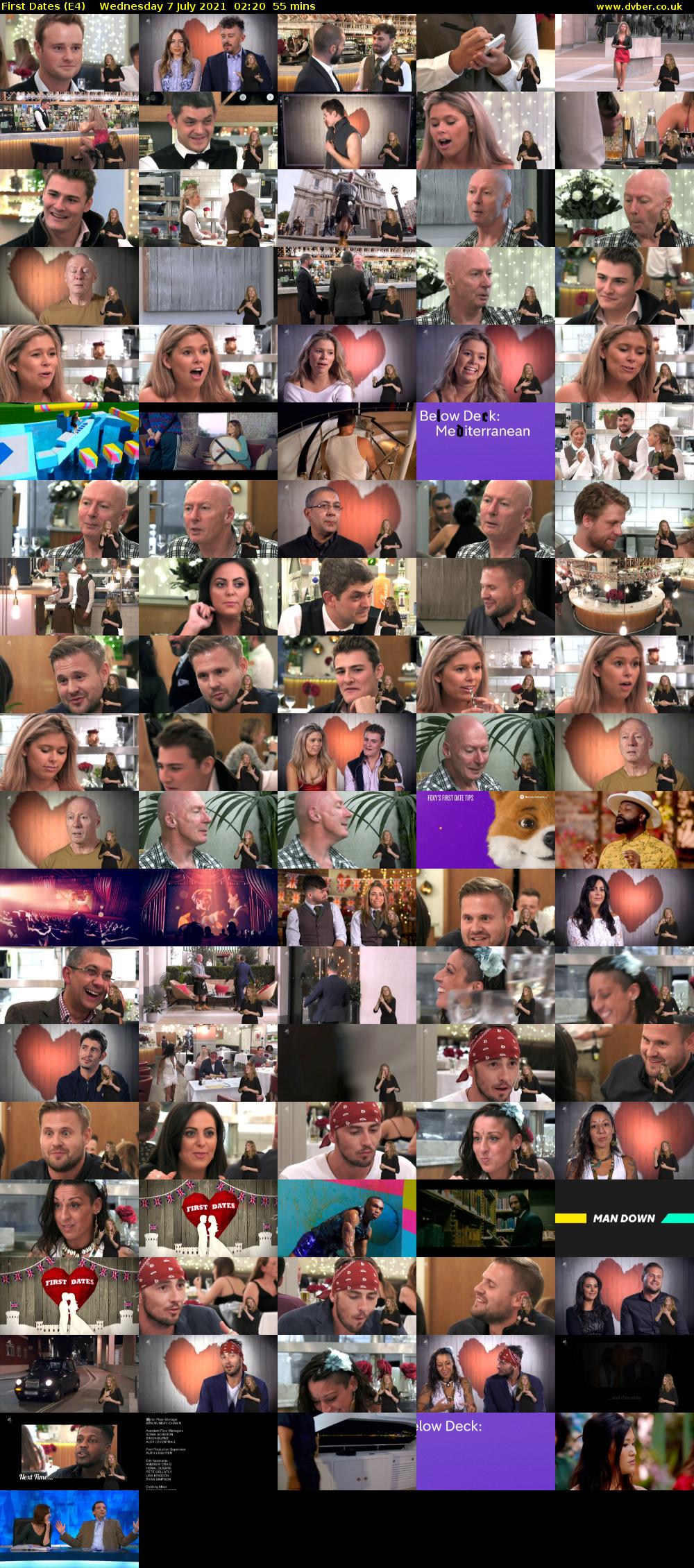 First Dates (E4) Wednesday 7 July 2021 02:20 - 03:15