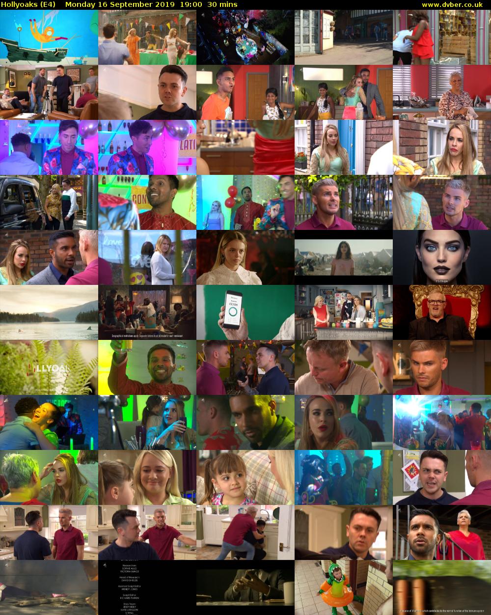 Hollyoaks (E4) Monday 16 September 2019 19:00 - 19:30