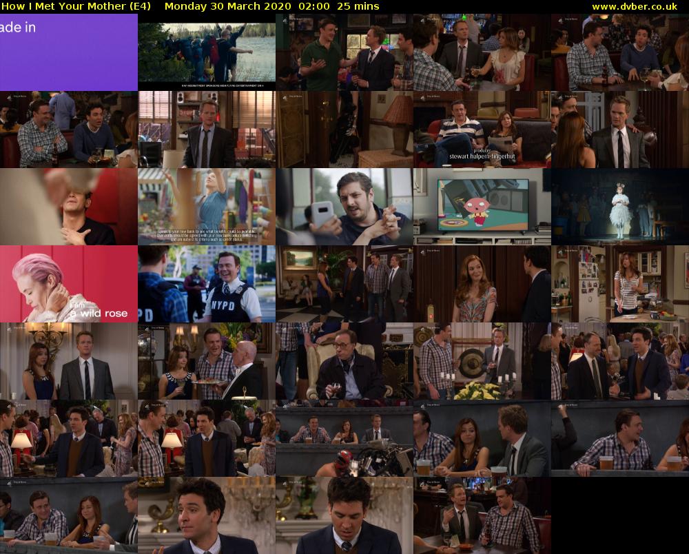 How I Met Your Mother (E4) Monday 30 March 2020 02:00 - 02:25