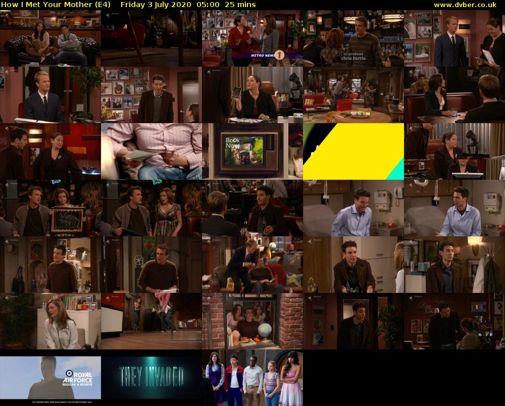 How I Met Your Mother (E4) Friday 3 July 2020 05:00 - 05:25