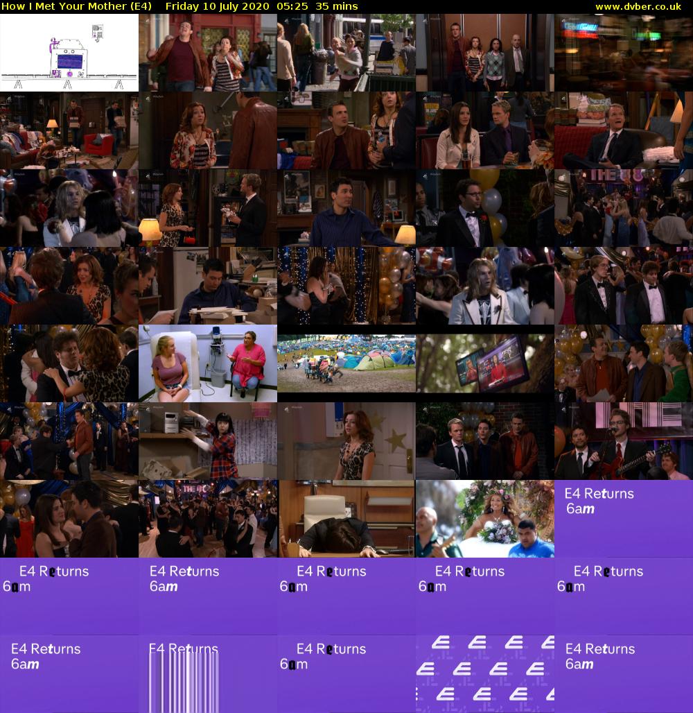 How I Met Your Mother (E4) Friday 10 July 2020 05:25 - 06:00