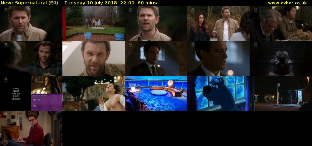 Supernatural (E4) Tuesday 10 July 2018 22:00 - 23:00